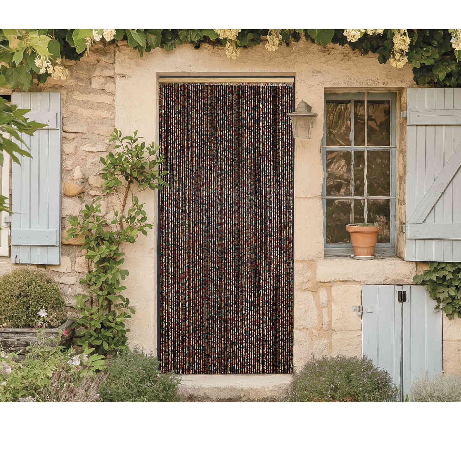 Kralengordijn  "Pop"  Veelkleurig  90x200 cm