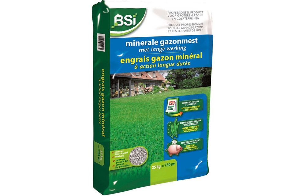 Minerale Gazonmeststof met lange werking 25 Kg. Minerale Gazonmeststof met lange werking 25 Kg.