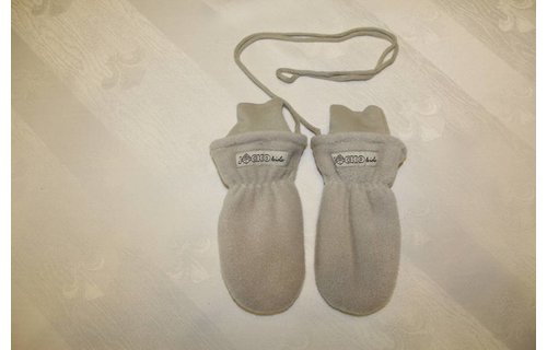 Fleece wanten kinderen licht Beige