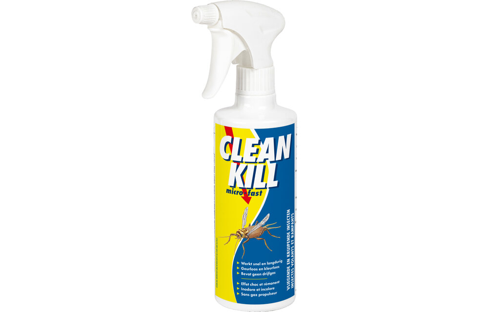 Clean Kill Micro-Fast 500ml " Gebruiksklaar insecticide tegen ongedierte " Clean Kill Micro-Fast 500ml " Gebruiksklaar insecticide tegen ongedierte "