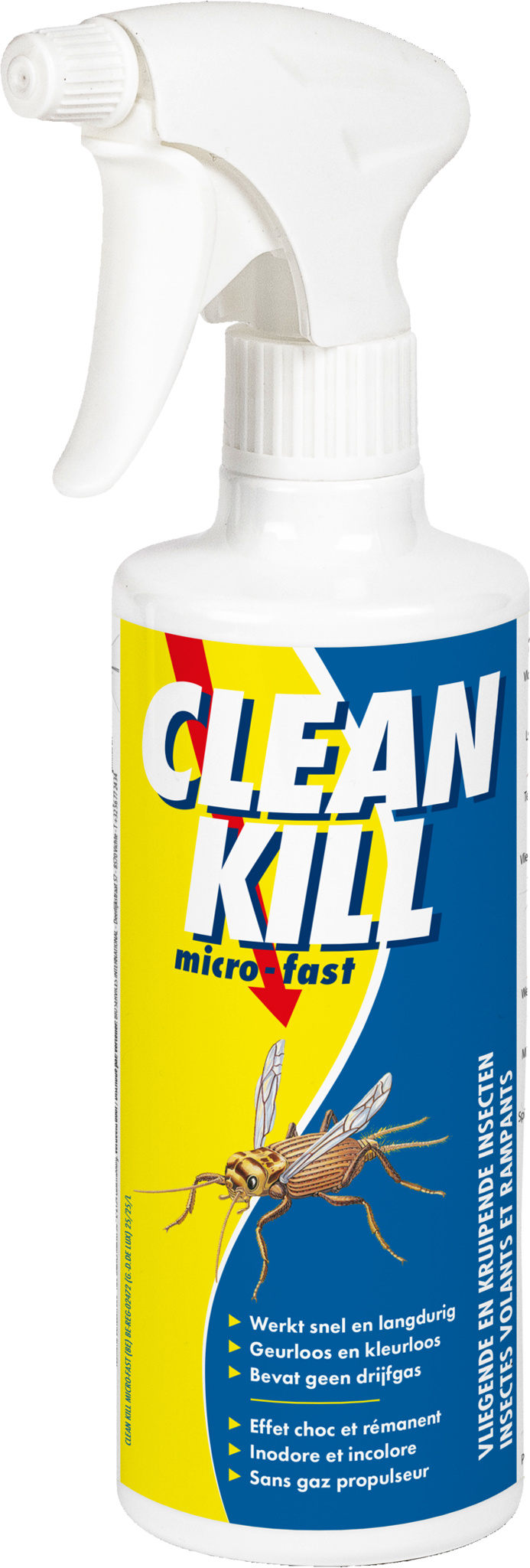 Clean Kill Micro-Fast   500ml " Gebruiksklaar insecticide tegen ongedierte "