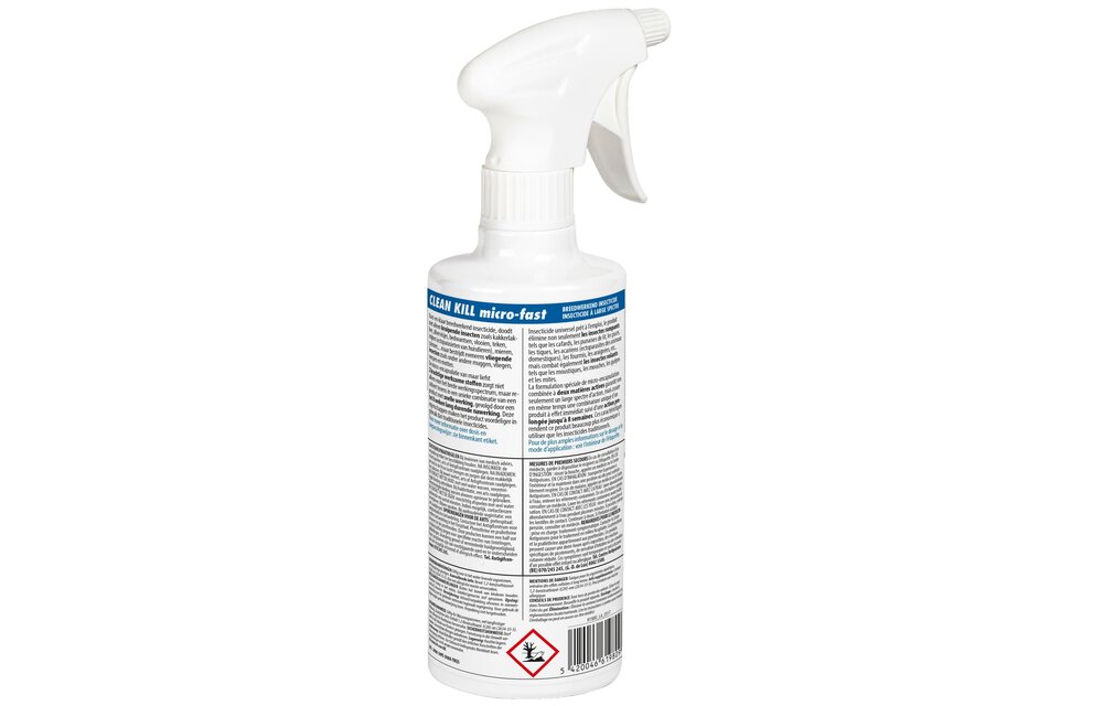 Clean Kill Micro-Fast 500ml " Gebruiksklaar insecticide tegen ongedierte " Clean Kill Micro-Fast 500ml " Gebruiksklaar insecticide tegen ongedierte "