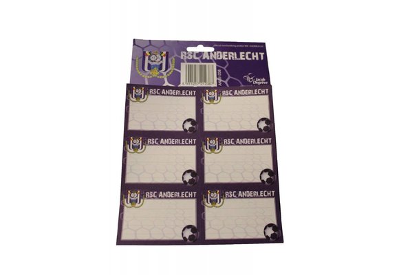 Schoollabels RSC Anderlecht 12 stuks