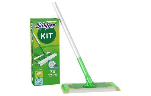 Vloerwisser starterskit "Stofwisser  8 vloerdoekjes + 3 Vochtige Vloerdoekjes "