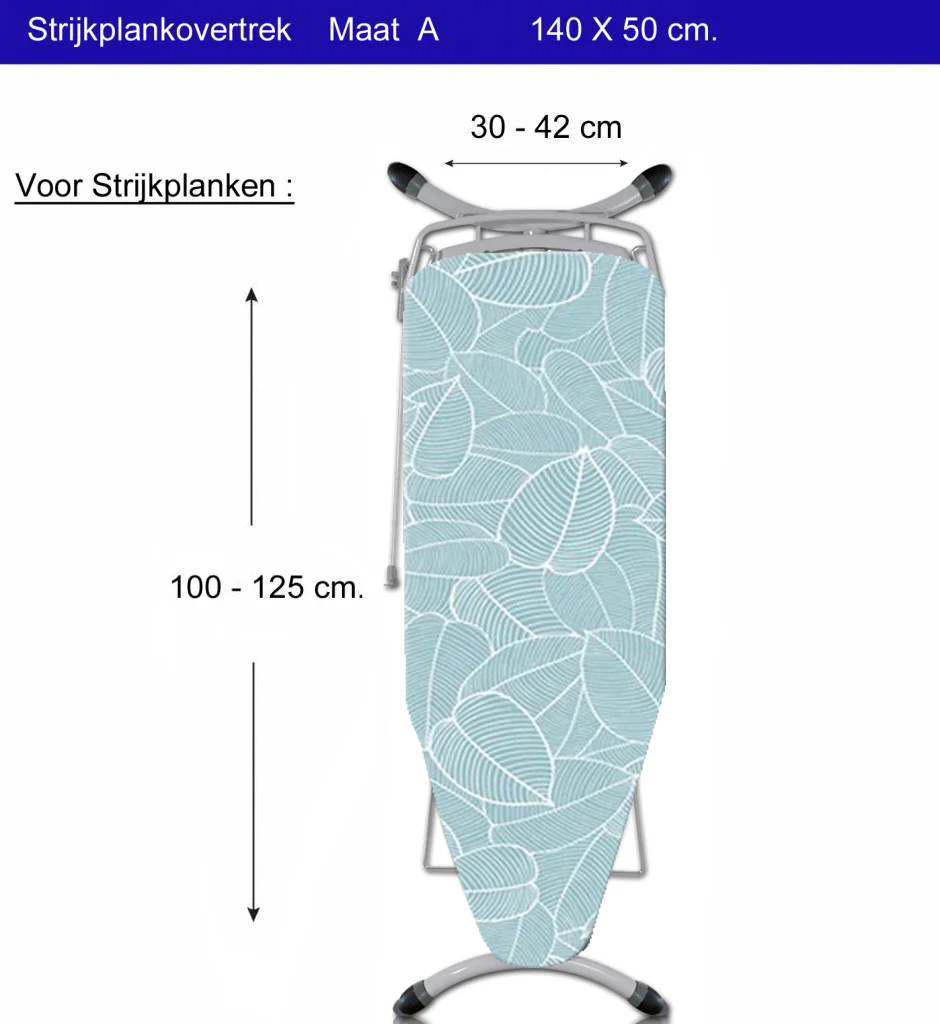 Strijkplankhoes 5 lagen maat A TURQBLAD Strijkplankhoes 5 lagen maat A TURQBLAD