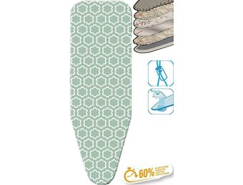 Strijkplankhoes 5 lagen maat  A  "WOLK GROEN"