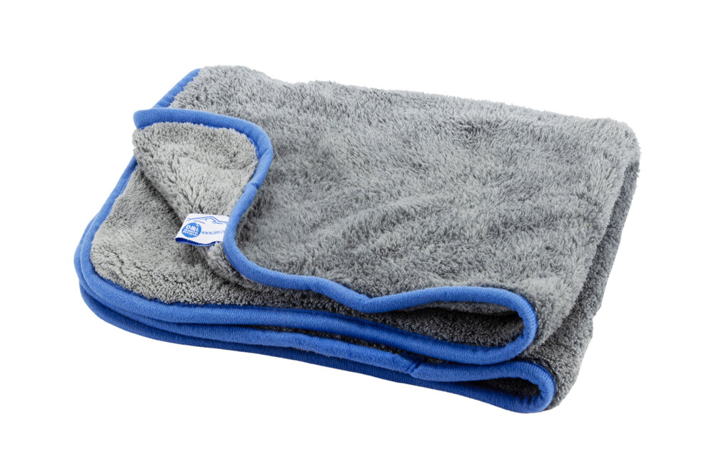 Microvezel Sanitairdoek - 70 x 50cm - Grijs - Blauw Afgeboord Microvezel Sanitairdoek - 70 x 50cm - Grijs - Blauw Afgeboord