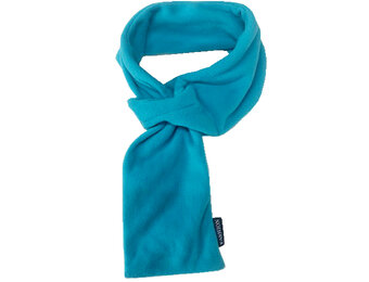 Doorsteek Sjaal fleece Turquoise
