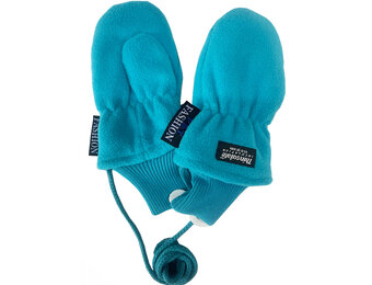 Fleece wanten kinderen  Turquoise