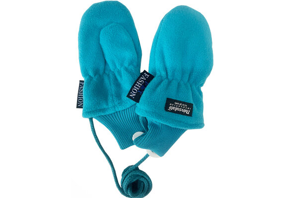 Fleece wanten kinderen  Turquoise