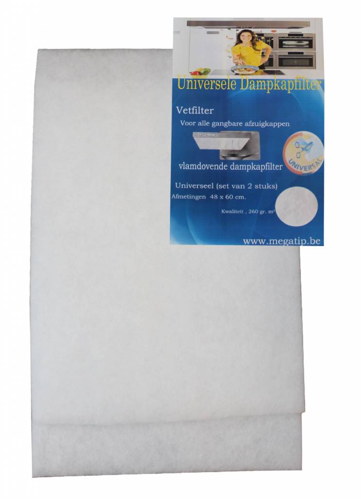 Dampkapfilter 48x60 cm. Universeel (set van 2 stuks) Dampkapfilter 48x60 cm. Universeel (set van 2 stuks)
