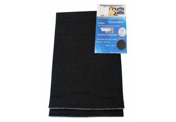 Koolstoffilter 48x60 cm. Universeel 2 st.