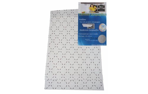 Dampkapfilter Dun 48x60 cm. Universeel (set van 2 stuks)
