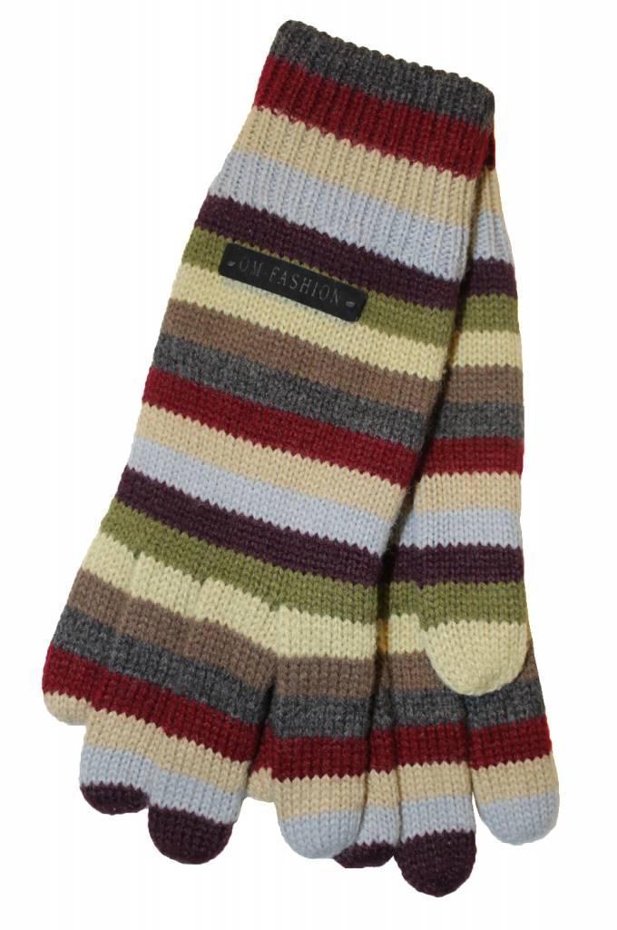 Gestreepte handschoen "Fashion"