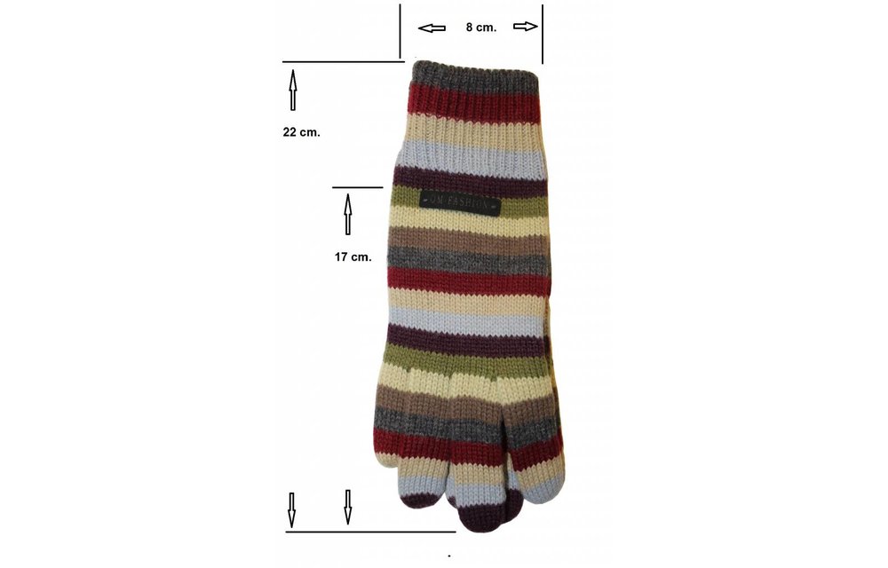Gestreepte handschoen "Fashion" Gestreepte handschoen "Fashion"