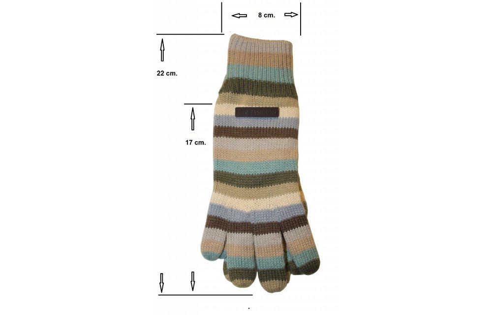 Gestreepte handschoen "Fashion" Gestreepte handschoen "Fashion"