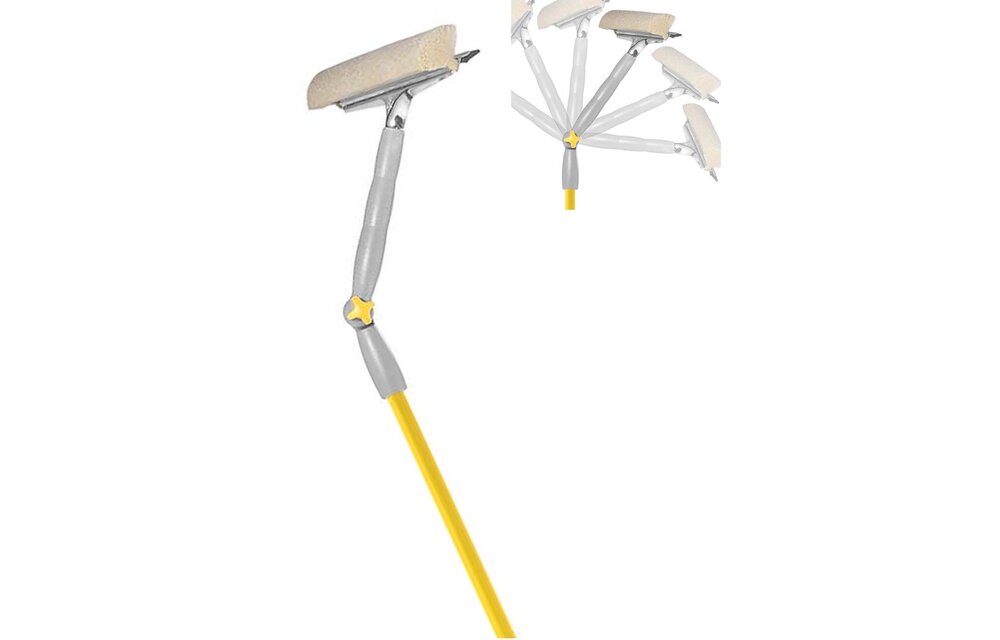 Raamapparaat spons - aftrekker en telescoopsteel 360° Raamapparaat spons - aftrekker en telescoopsteel 360°