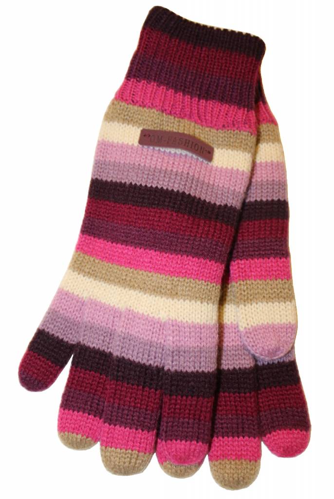 Gestreepte handschoen "Fashion"