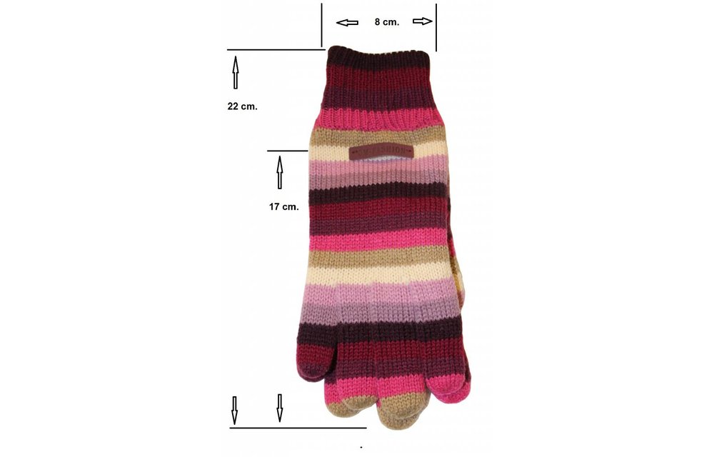 Gestreepte handschoen "Fashion" Gestreepte handschoen "Fashion"