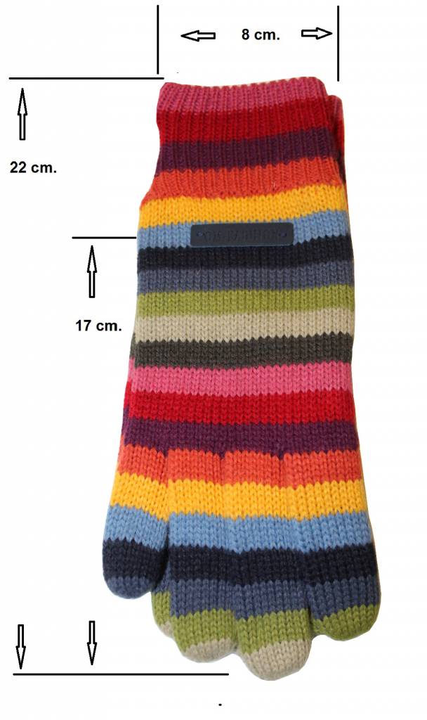 Gestreepte handschoen "Fashion" Gestreepte handschoen "Fashion"