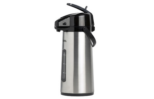 Pompthermos 2,2 Liter  Draaivoet  met Venster