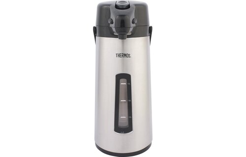 Pompthermos 2,2 Liter  Draaivoet  met Venster