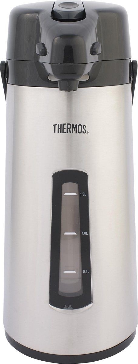 Pompthermos 2,2 Liter  Draaivoet  met Venster