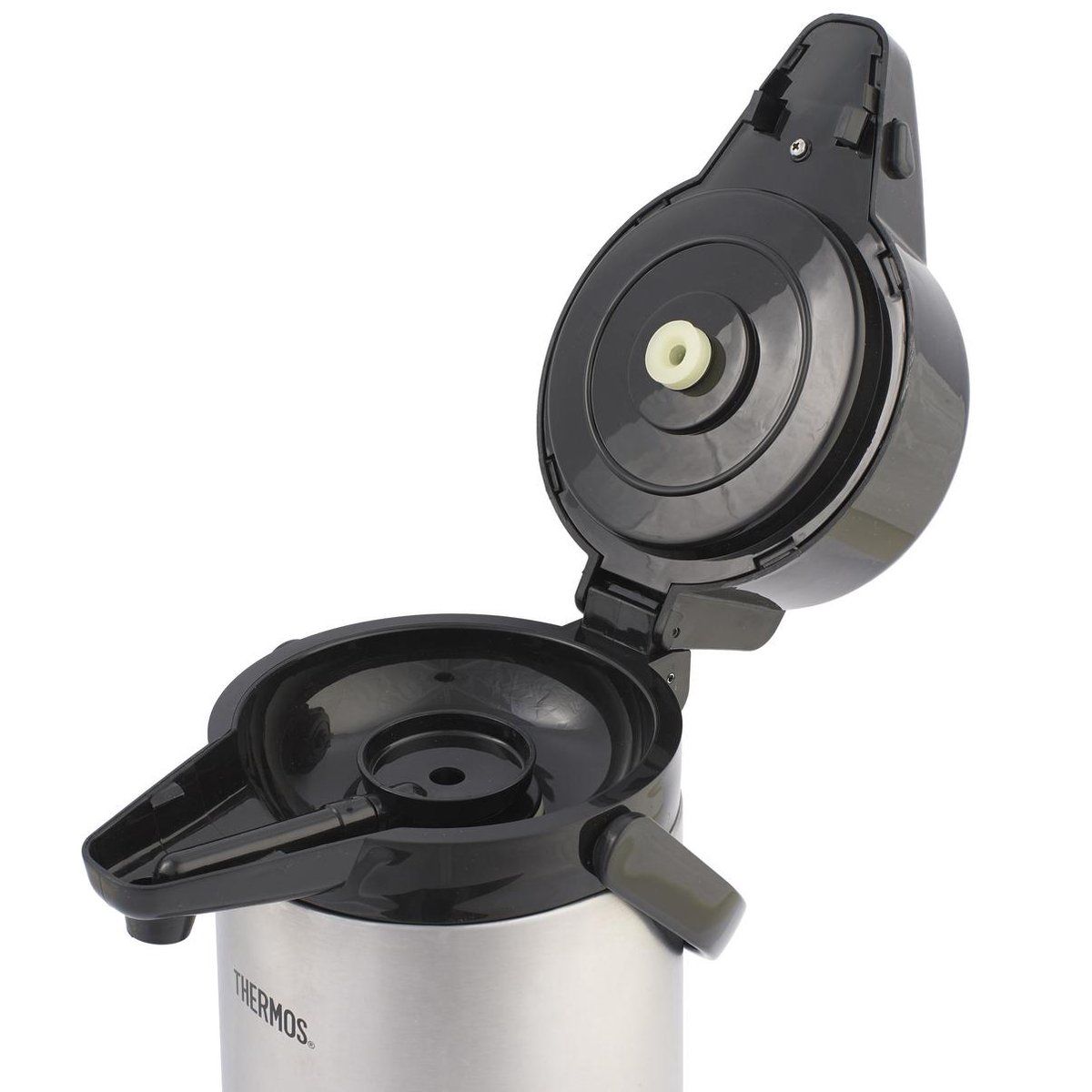 Pompthermos 2,2 Liter Draaivoet met Venster Pompthermos 2,2 Liter Draaivoet met Venster