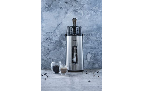 Pompthermos 2,2 Liter  Draaivoet  met Venster