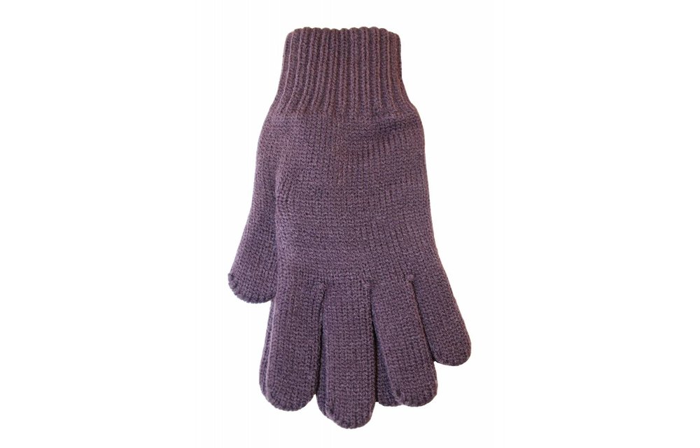 Gebreide kinderhandschoen Mauve Gebreide kinderhandschoen Mauve