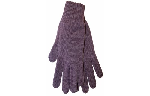 Gebreide Dames Handschoenen Mauve