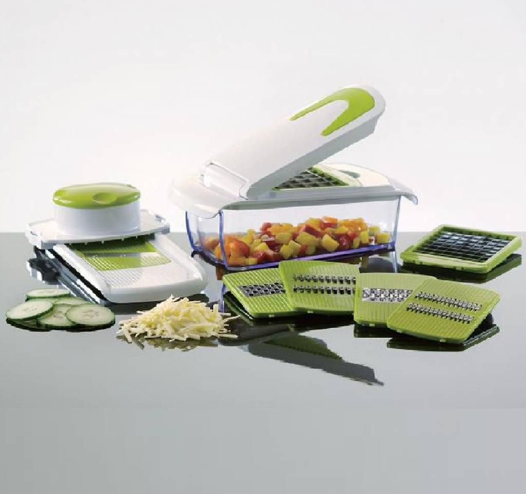 Alles in één hakker & mandoline schaaf