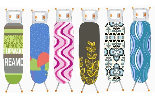 Strijkplankovertrek 140 X 50 cm. Roos / modern wave des. Strijkplankovertrek 140 X 50 cm. Roos / modern wave des.