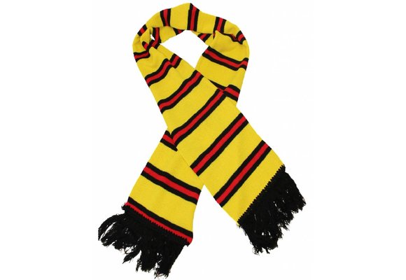 Sjaal gestreept Geel / Zwart / Rood