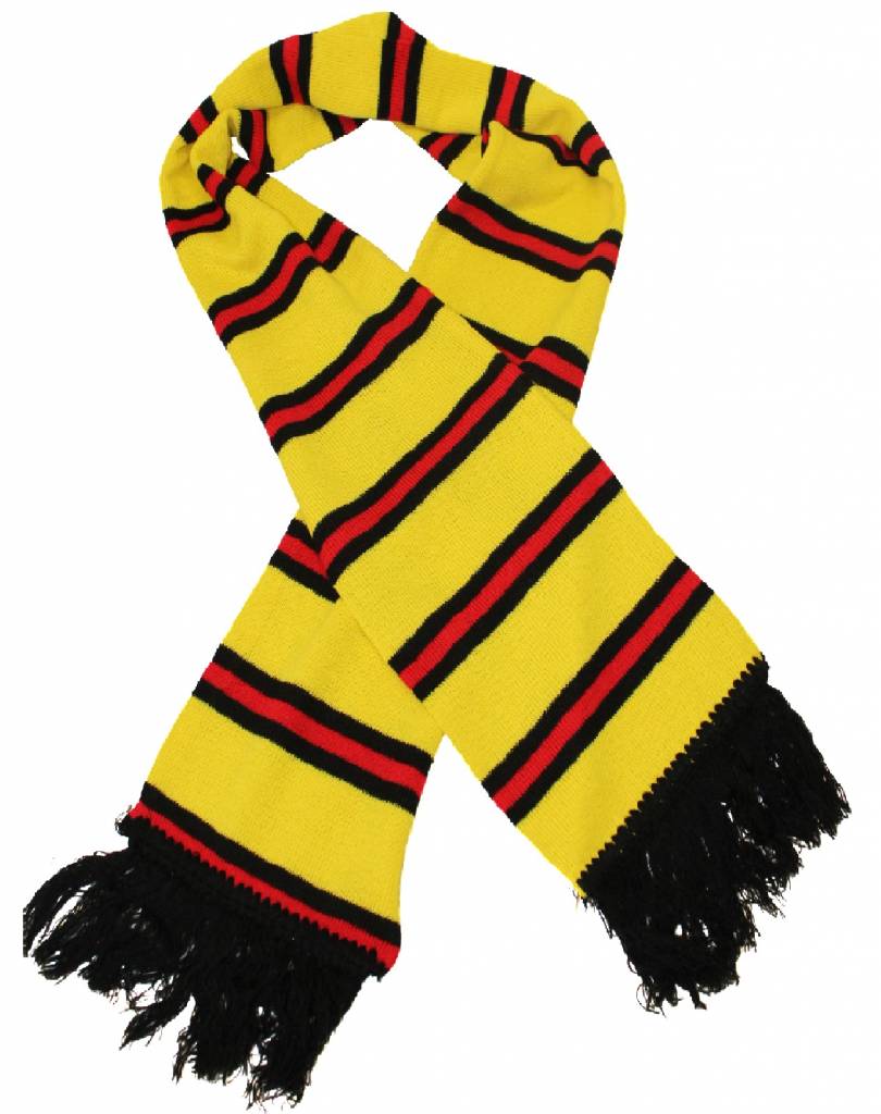Sjaal gestreept Geel / Zwart / Rood Sjaal gestreept Geel / Zwart / Rood