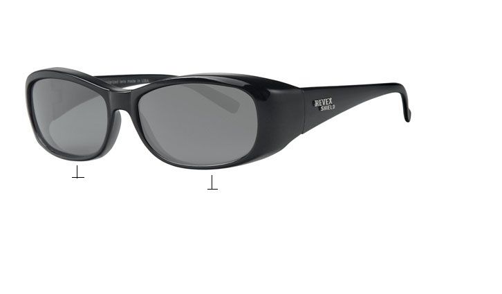 Overzet Zonnebril Zwart Shield Overzet Zonnebril Zwart Shield