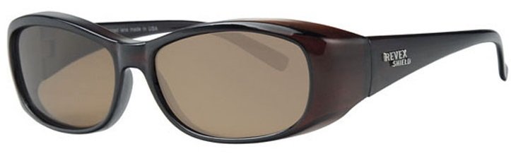 Overzet Zonnebril bruin Shield Overzet Zonnebril bruin Shield