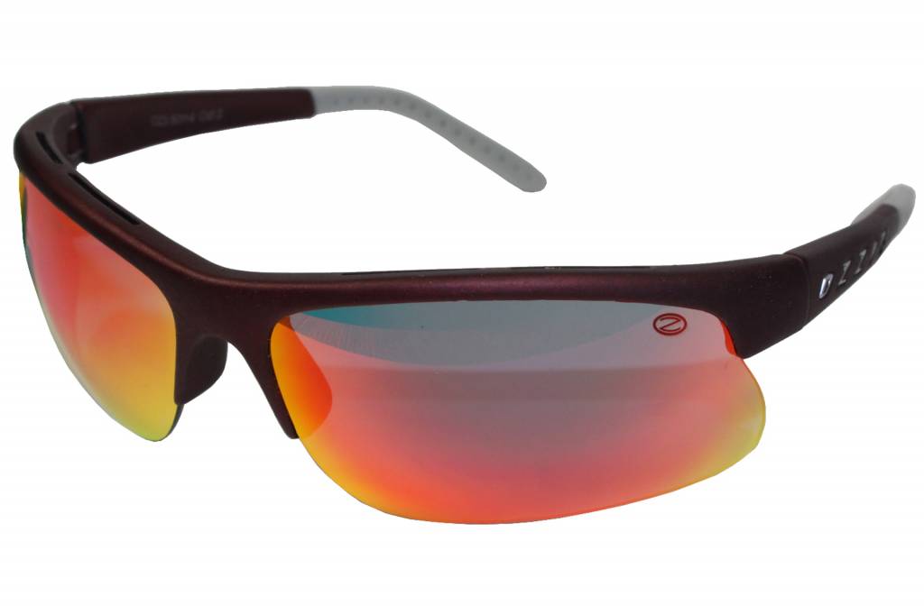 Sportzonnebril Ozzie bordeaux / spiegelglas
