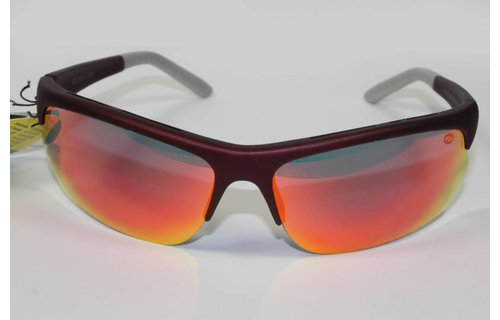 Sportzonnebril Ozzie bordeaux / spiegelglas