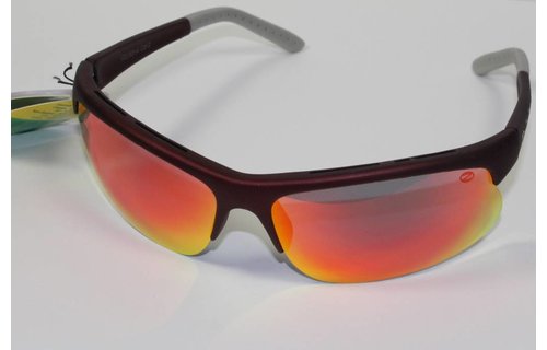 Sportzonnebril Ozzie bordeaux / spiegelglas
