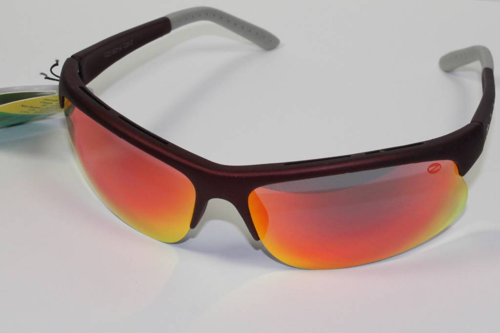 Sportzonnebril Ozzie bordeaux / spiegelglas