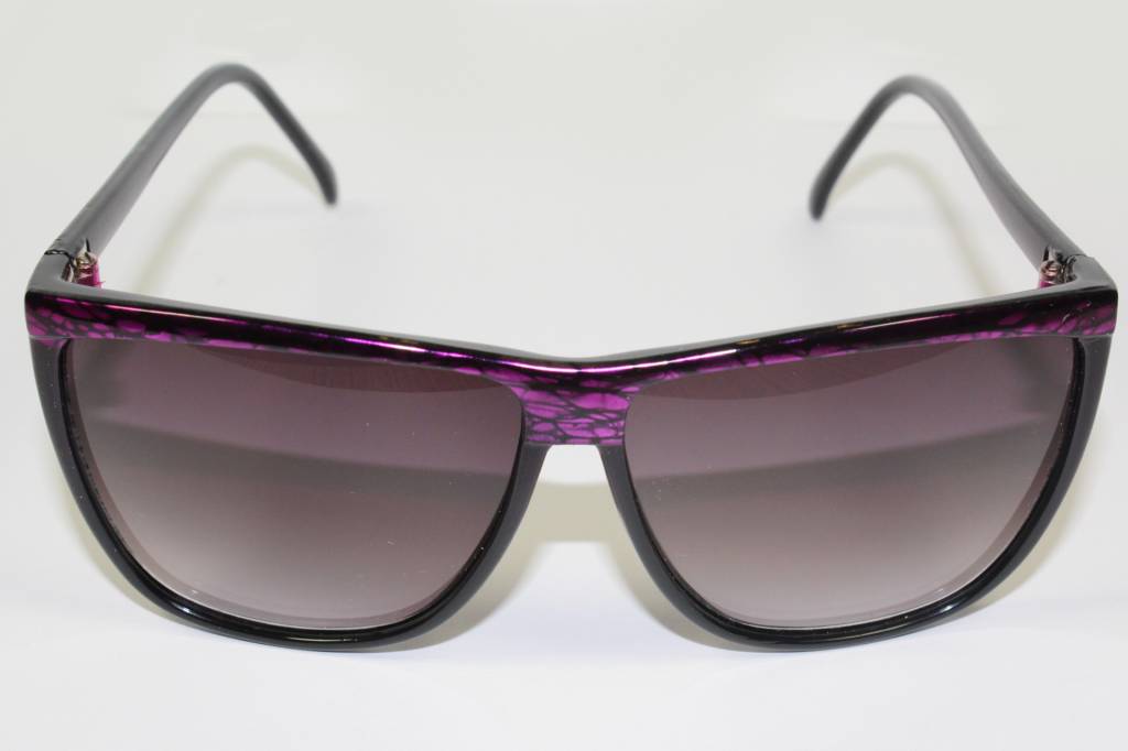Dames Zonnebril Zwart / Paars