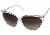 Dames Zonnebril Wit / Goud