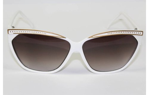 Dames Zonnebril Wit / Goud