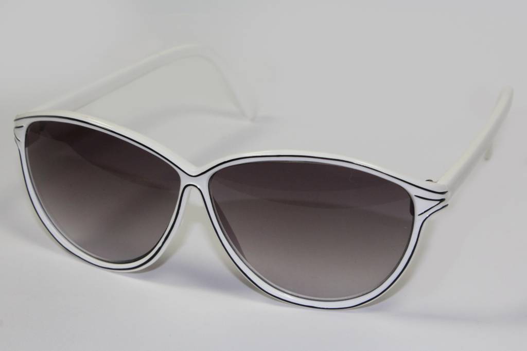 Dames Zonnebril Wit / Zwart