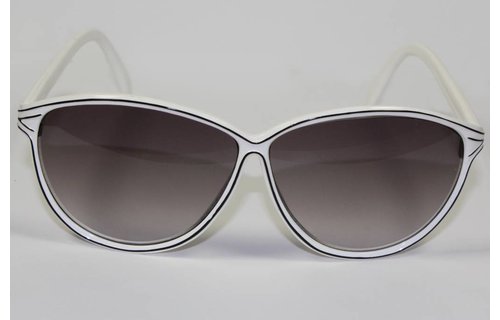 Dames Zonnebril Wit / Zwart