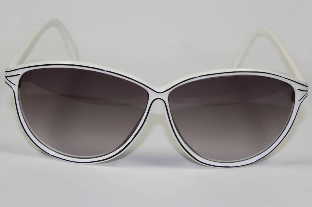 Dames Zonnebril Wit / Zwart