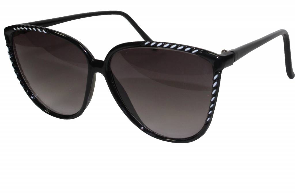 Dames Zonnebril Zwart / Wit