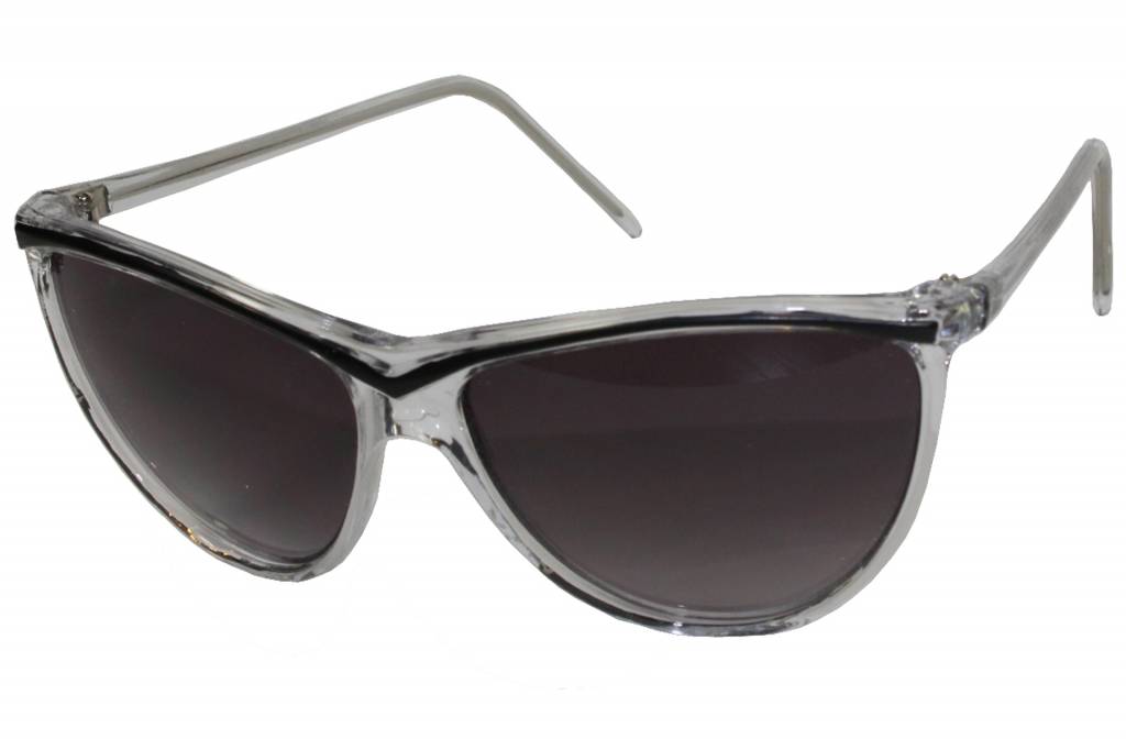 Dames Zonnebril Transparant / Zwart Dames Zonnebril Transparant / Zwart