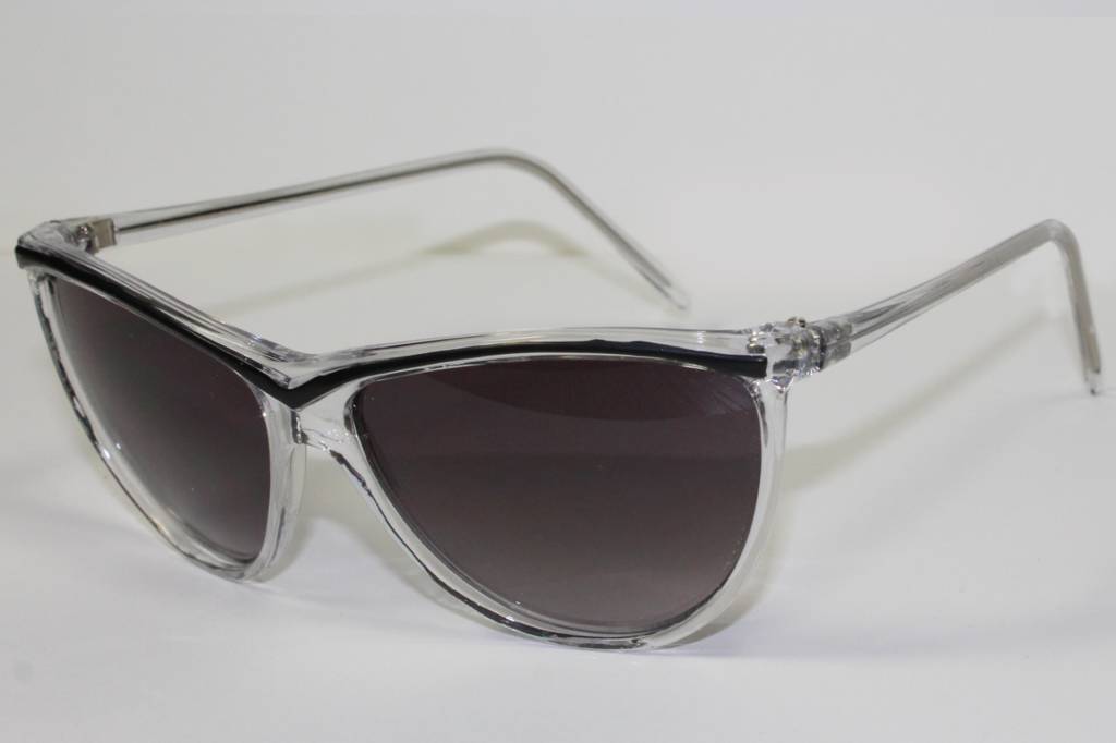Dames Zonnebril Transparant / Zwart Dames Zonnebril Transparant / Zwart